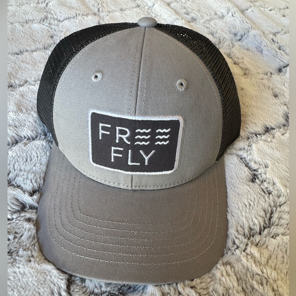 New with tags Free Fly trucker hat grey